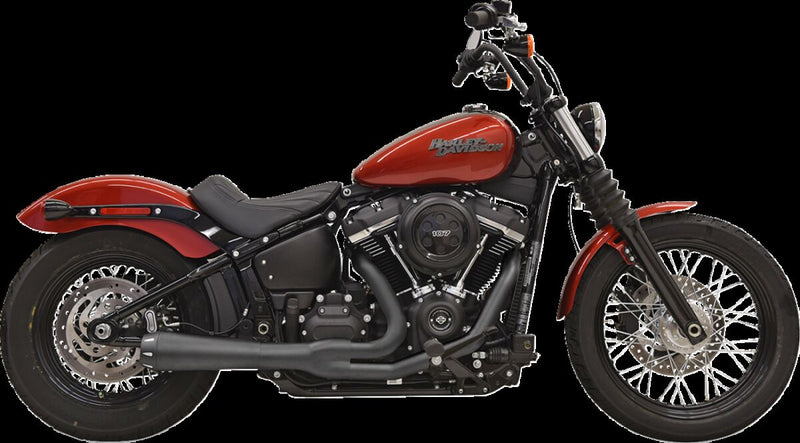 Bassani Xhaust 2-into-1 Road Rage III Exhaust System for 2018-2025 Harley-Davidson Black 49 State