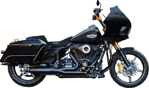 S&S Cycle 2-into-1 Qualifier Exhaust System for 2017-2025 Harley-Davidson Guardian Black Race Stainless Steel
