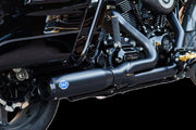 S&S Cycle 2-into-1 Qualifier Exhaust System for 2017-2025 Harley-Davidson Guardian Black Race Stainless Steel #550-1109