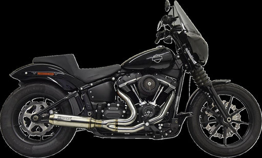 Bassani Xhaust 2-into-1 Exhaust System with Superbike Muffler for 2018-2025 Harley-Davidson Brushed 49 State Stainless Steel