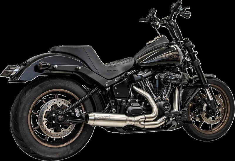 Bassani Xhaust 2-into-1 Exhaust System with Superbike Muffler for 2018-2025 Harley-Davidson Brushed 49 State Stainless Steel Each