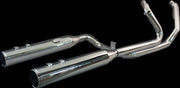 Khrome Werks 2-into-2 Dominator Exhaust System for 2009-2016 Harley-Davidson Chrome Silver #200140