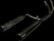 Khrome Werks 2-into-2 Dominator Exhaust System for 2009-2016 Harley-Davidson Eclipse® Black #201150