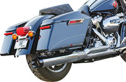 S&S Cycle 2-into-1 Sidewinder Exhaust System for 2017-2025 Harley-Davidson Chrome Silver 50 State