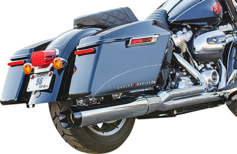 S&S Cycle 2-into-1 Sidewinder Exhaust System for 2017-2025 Harley-Davidson Chrome Silver 50 State