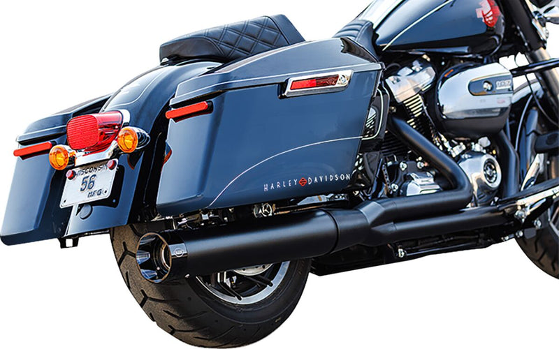 S&S Cycle 2-into-1 Sidewinder Exhaust System for 2017-2025 Harley-Davidson Guardian Black 50 State #550-0759