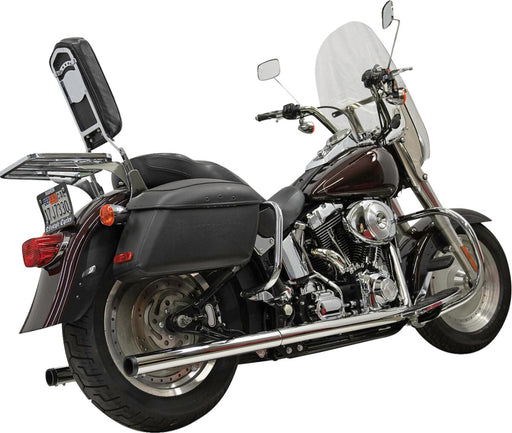 Bassani Xhaust 2-into-2 True Dual Drag Pipe Exhaust System for 1986-2017 Harley-Davidson Drag Pipes