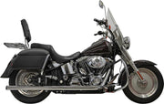 Bassani Xhaust 2-into-2 True Dual Drag Pipe Exhaust System for 1986-2017 Harley-Davidson Drag Pipes Each