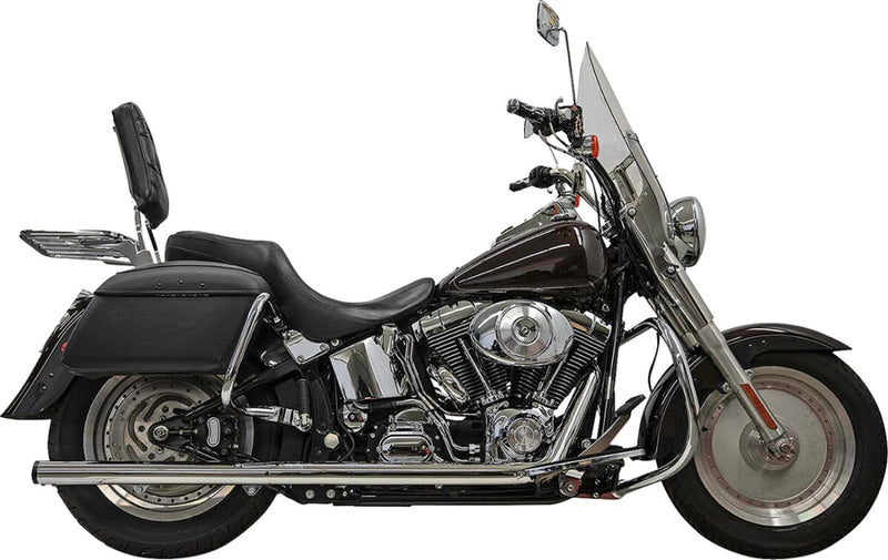 Bassani Xhaust 2-into-2 True Dual Drag Pipe Exhaust System for 1986-2017 Harley-Davidson Drag Pipes Each
