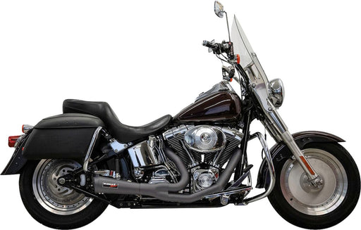 Bassani Xhaust 2-into-1 Ripper Exhaust System for 1986-2017 Harley-Davidson Black Short