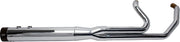 S&S Cycle 2-into-1 Sidewinder Exhaust System for 2007-2016 Harley-Davidson Chrome Show Chrome 50 State #550-0771