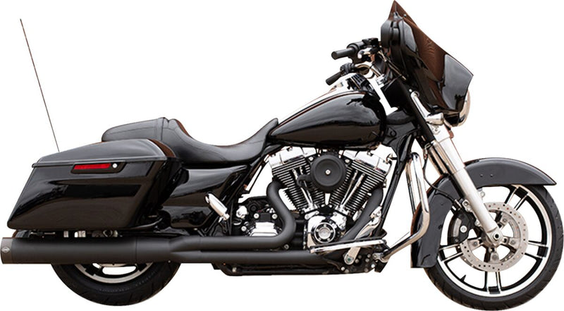 S&S Cycle 2-into-1 Sidewinder Exhaust System for 2007-2016 Harley-Davidson Black Guardian Black 50 State