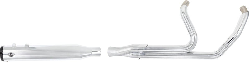 S&S Cycle 2-into-1 GNX Exhaust System for 2017-2025 Harley-Davidson Chrome Silver 49 State Each
