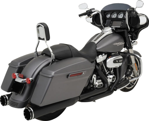 Khrome Werks 2-into-1-into-2 Dominator-SR Exhaust System for 2017-2026 Harley-Davidson Black