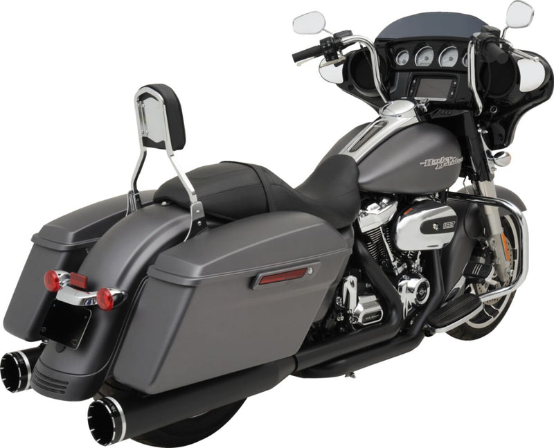 Khrome Werks 2-into-1-into-2 Dominator-SR Exhaust System for 2017-2026 Harley-Davidson Black #200810A-SR