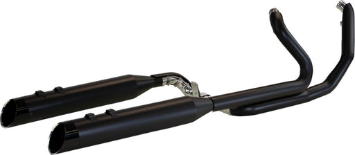 Khrome Werks 2-into-1-into-2 Dominator-SR Exhaust System for 2009-2016 Harley-Davidson Black