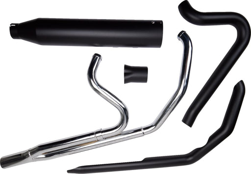 Khrome Werks 2-into-1 Outlaw-SR Exhaust System for 2009-2016 Harley-Davidson Black