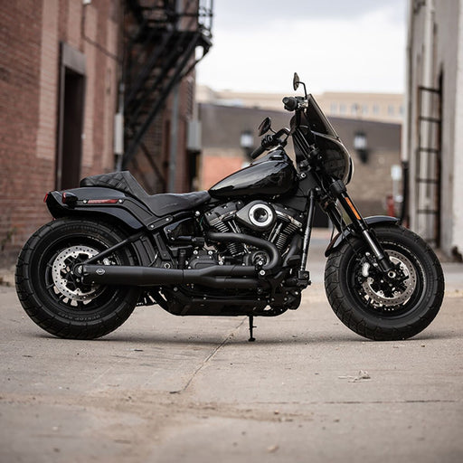 S&S Cycle 2-into-1 Super Street Exhaust System for 2018-2024 Harley-Davidson Black