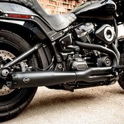 S&S Cycle 2-into-1 Super Street Exhaust System for 2018-2024 Harley-Davidson Black #550-0789