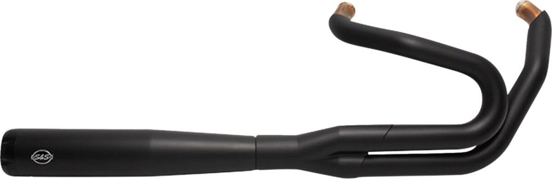 S&S Cycle 2-into-1 Super Street Exhaust System for 2018-2024 Harley-Davidson Black Each
