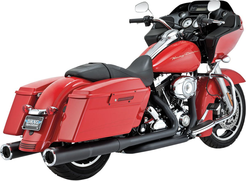 Vance & Hines Hi-Output Slip-ons NON-PCX In Black for Harley-Davidson 1995-2016 Touring Motorcycles