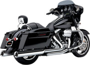 Cobra Powr-Flo 4 1/2 Inch Slip-On Mufflers In Chrome For Harley-Davidson 1995-2016 Touring Models