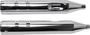 S&S Cycle Chrome Performance Mufflers w/Chrome Thruster End Cap for 1995-2016 Harley-Davidson Touring and 2015-2017 Harley-Davidson Trike