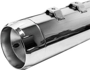 S&S Cycle Chrome Performance Mufflers w/Chrome Thruster End Cap for 1995-2016 Harley-Davidson Touring and 2015-2017 Harley-Davidson Trike #550-0620