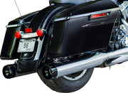 S&S Cycle Black Performance Mufflers w/Chrome Thruster End Cap for 1995-2016 Harley-Davidson Touring and 2015-2017 Harley-Davidson Trike