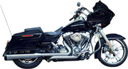 S&S Cycle Black Performance Mufflers w/Chrome Thruster End Cap for 1995-2016 Harley-Davidson Touring and 2015-2017 Harley-Davidson Trike
