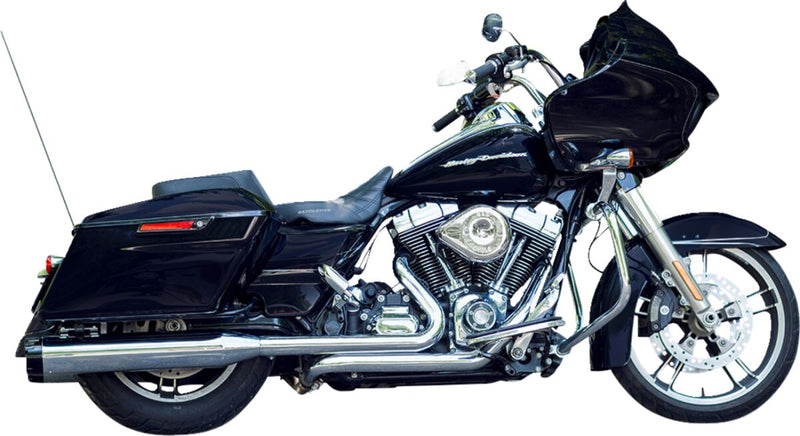 S&S Cycle Black Performance Mufflers w/Chrome Thruster End Cap for 1995-2016 Harley-Davidson Touring and 2015-2017 Harley-Davidson Trike #550-0619