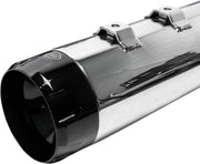 S&S Cycle Black Performance Mufflers w/Chrome Thruster End Cap for 1995-2016 Harley-Davidson Touring and 2015-2017 Harley-Davidson Trike