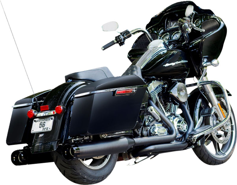S&S Cycle Black Performance Mufflers w/Black Thruster End Cap for 2015-2017 Harley-Davidson Trike and 1995-2016 Harley-Davidson Touring Models #550-0621