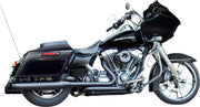 S&S Cycle Black Performance Mufflers w/Black Thruster End Cap for 2015-2017 Harley-Davidson Trike and 1995-2016 Harley-Davidson Touring Models