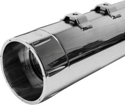 S&S Cycle Chrome Performance Mufflers w/Chrome Tracer End Cap for 1995-2016 Harley-Davidson Touring and 2015-2017 Harley-Davidson Trike