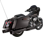 S&S Cycle Black Performance Mufflers w/Contrast Cut Tracer End Cap for 2015-2017 Harley-Davidson Trike and 1995-2016 Harley-Davidson Touring Models #550-0625