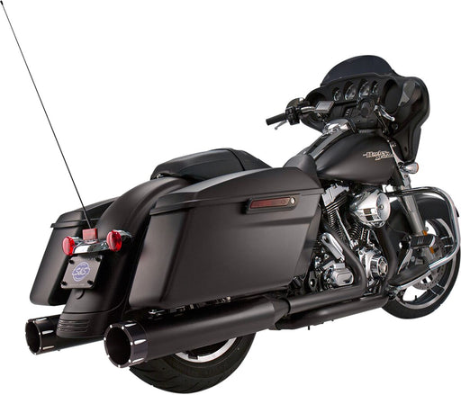 S&S Cycle Black Performance Mufflers w/Contrast Cut Tracer End Cap for 2015-2017 Harley-Davidson Trike and 1995-2016 Harley-Davidson Touring Models