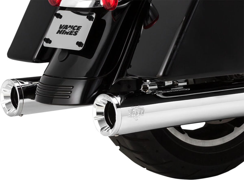 Vance & Hines Eliminator 400 Slip-on Mufflers NON-PCX In Chrome For Harley-Davidson 2017-2024 Touring Motorcycles