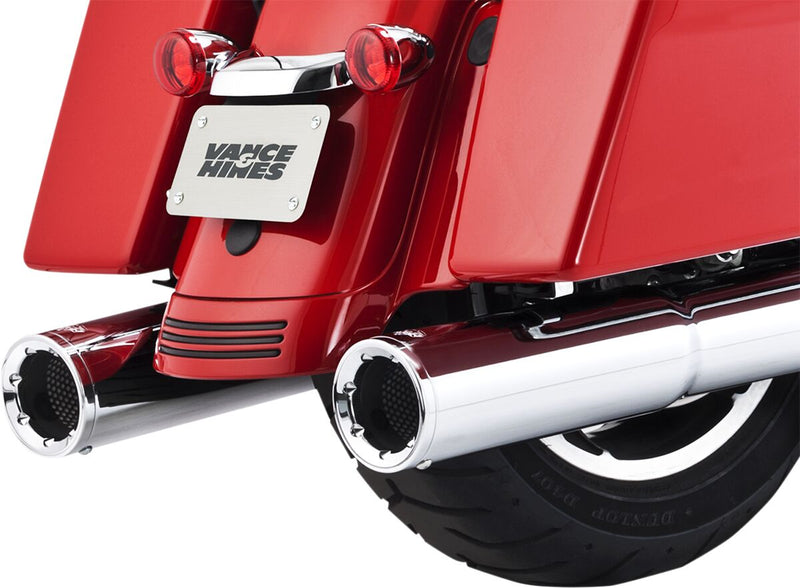 Vance & Hines Hi-Output Slip-On Mufflers NON-PCX In Chrome For Harley-Davidson 2017-2024 Touring Motorcycles #16463