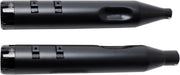 S&S Cycle Hi-Temp Black Ceramic 4-1/2 in. Mk45 Slip-On Mufflers w/Black Thruster End Caps for 2017-2026 Harley-Davidson Touring Models
