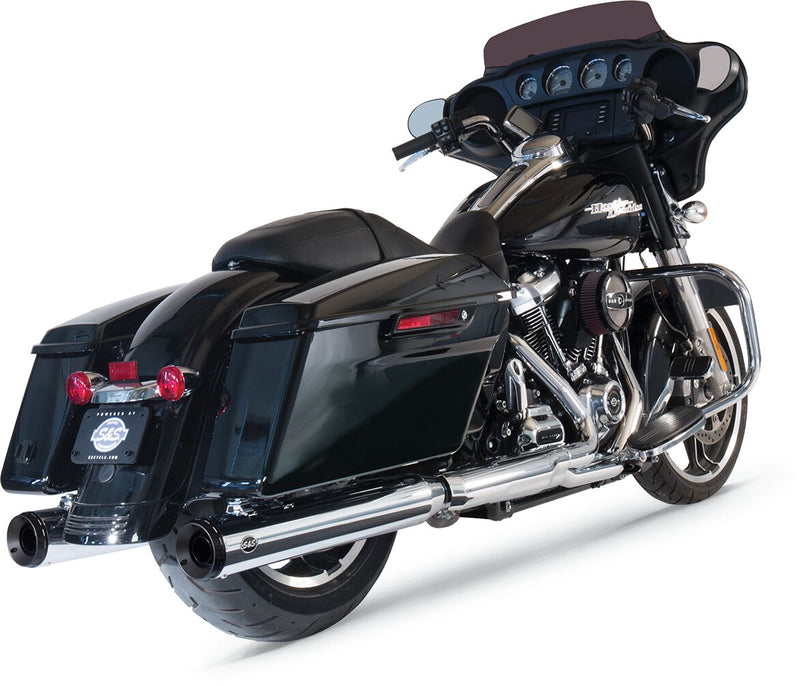 S&S Cycle Chrome Grand National 4" Slip-On Muffler for 2017-2026 Harley-Davidson Touring Models