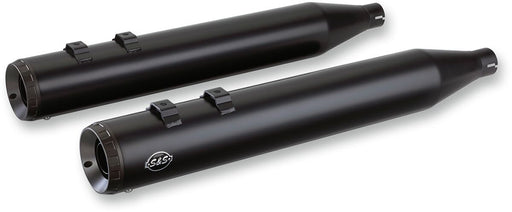 S&S Cycle Black Ceramic Grand National 4" Slip-On Muffler for 2017-2026 Harley-Davidson Touring Models