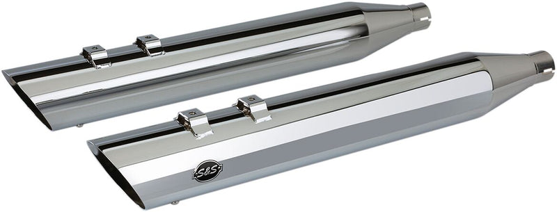 S&S Cycle Chrome 4 in. Touring Slip-On Muffler for 2017-2026 Harley-Davidson Touring Models #550-0695