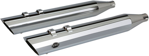 S&S Cycle Chrome 4 in. Touring Slip-On Muffler for 2017-2026 Harley-Davidson Touring Models