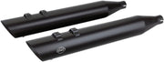 S&S Cycle Black 4 in. Touring Slip-On Mufflers for 2009-2016 Harley-Davidson Touring Models #550-0692