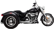 Vance & Hines Twin Slash Round Slip-ons In Chrome NON-PCX For 2017-2024 Freewheeler Models