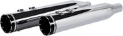 Khrome Werks Chrome 4.50 HP-Plus Slip On Mufflers w/Black Tracer Tips for 2017-2026 Harley-Davidson Touring Motorcycles