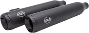 S&S Cycle Black Grand National Slip-On Mufflers for 2008-2017 Harley-Davidson Dyna