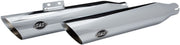 S&S Cycle Chrome Slash-Cut Mufflers for 2018-2024 Harley-Davidson Softail