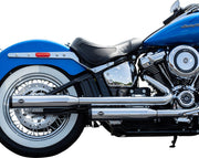 S&S Cycle Chrome Grand National Slip-On Mufflers for 2018-2020 Harley-Davidson Heritage Softail and 2018-2020 Harley-Davidson Softail Deluxe Motorcycles #550-0740